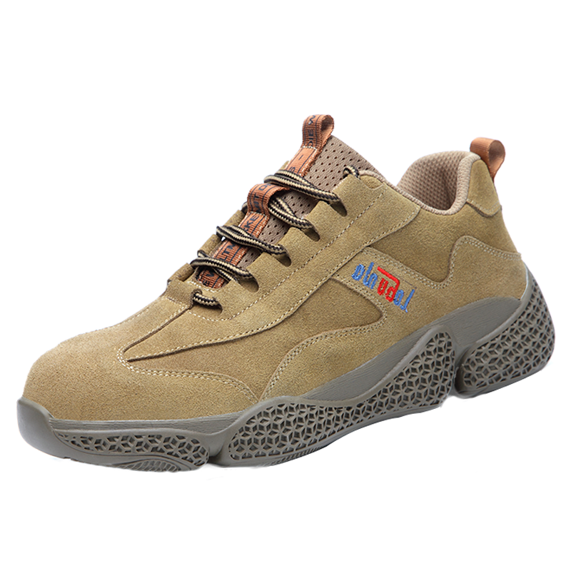 LAOGUANJIA Men's Safety Shoes with Steel Toe Cap, Anti-Smashing And Puncture-Resistant Work Boots, Breathable, Wear-Resistant, Acid And Alkali Resistant Functional Shoes 927 Size 39