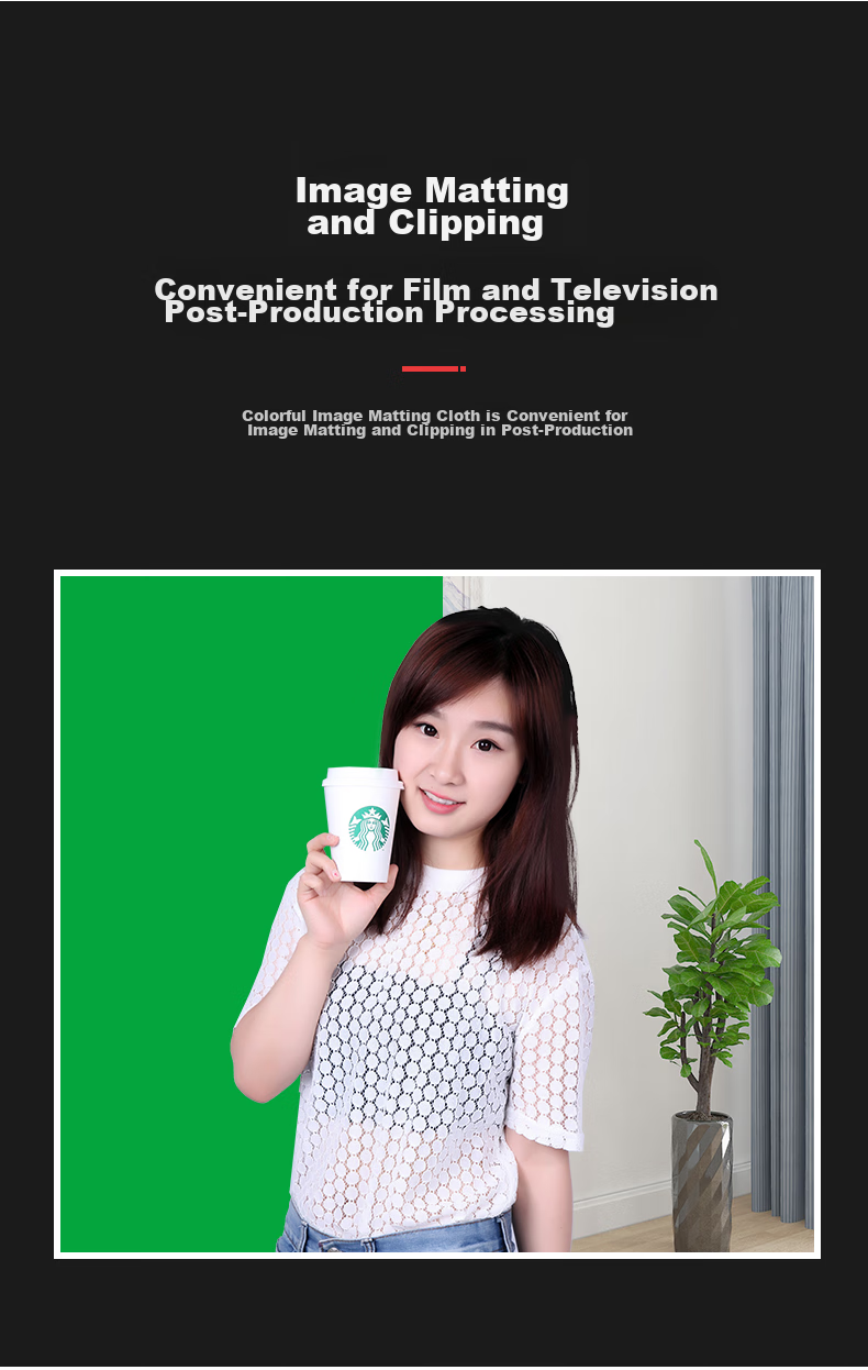 Hakutatz 2138 Live Streaming Video Green Screen Chroma Key Shooting Photo Background Cloth Photography Prop Portrait ID Photo Solid Color Internet Celebrity Background Wall 3*6 Meters Gray 7