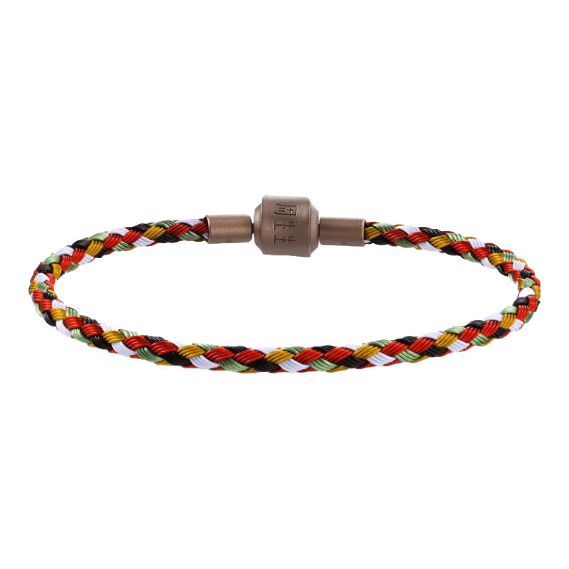 CHOW SANG SANG [Fine Cord] Beaded Bracelet, 3mm Thin Version Lucky Bead, Colorful Cord, Fixed Price Stainless Steel Cord - Five Color Forest I17