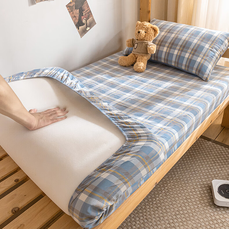 Hengyuanxiang Class A Pure Cotton Bed Sheet, Mattress Cover for Student Dormitory, Protective Cover to Prevent Dirt, Washable Bedspread, 80*200cm 4