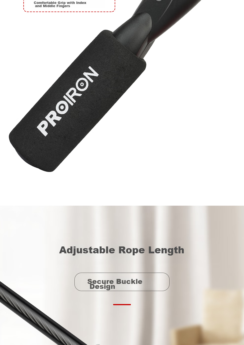PROIRON Puli'ai Jump Rope Steel Wire Speed Rope for Adults, Primary And Secondary School Students' Exams And Competitions, Specialized Training Rope 8