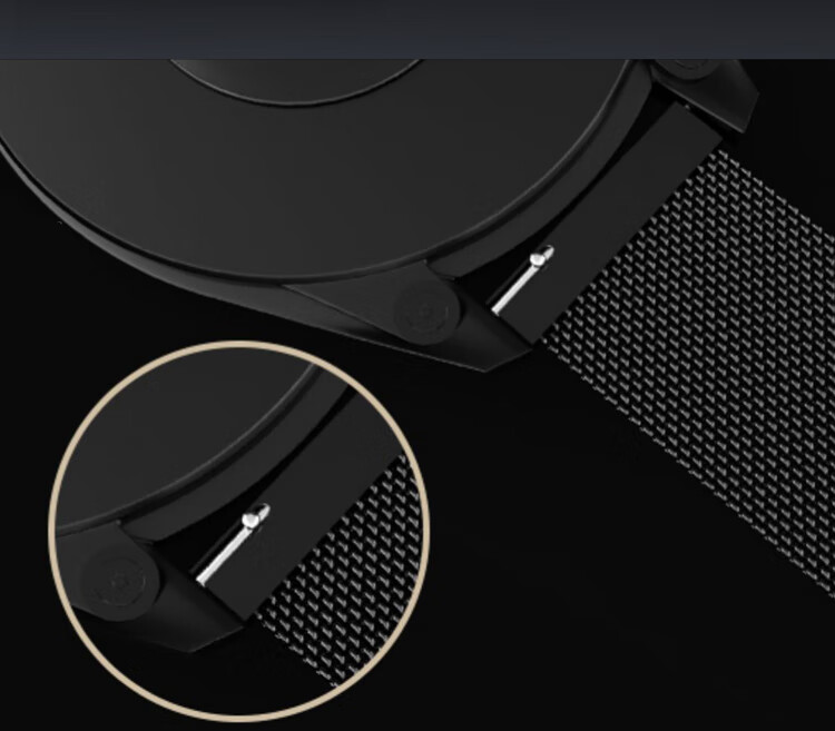 ESCASE Milanese Loop Magnetic Replacement Strap for Xiaomi Watch S4/S3/S2/S1/S1Pro 46/47mm Black Sport Band 5