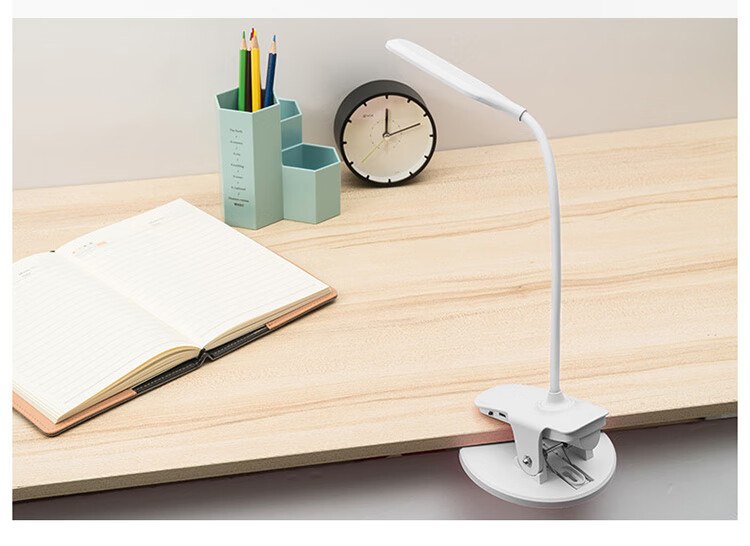 Datouren Rechargeable Eye Protection Desk Lamp Student Reading Writing Small Table Lamp Dorm Bedroom Bedside Adjustable Dimming Emergency Light 11