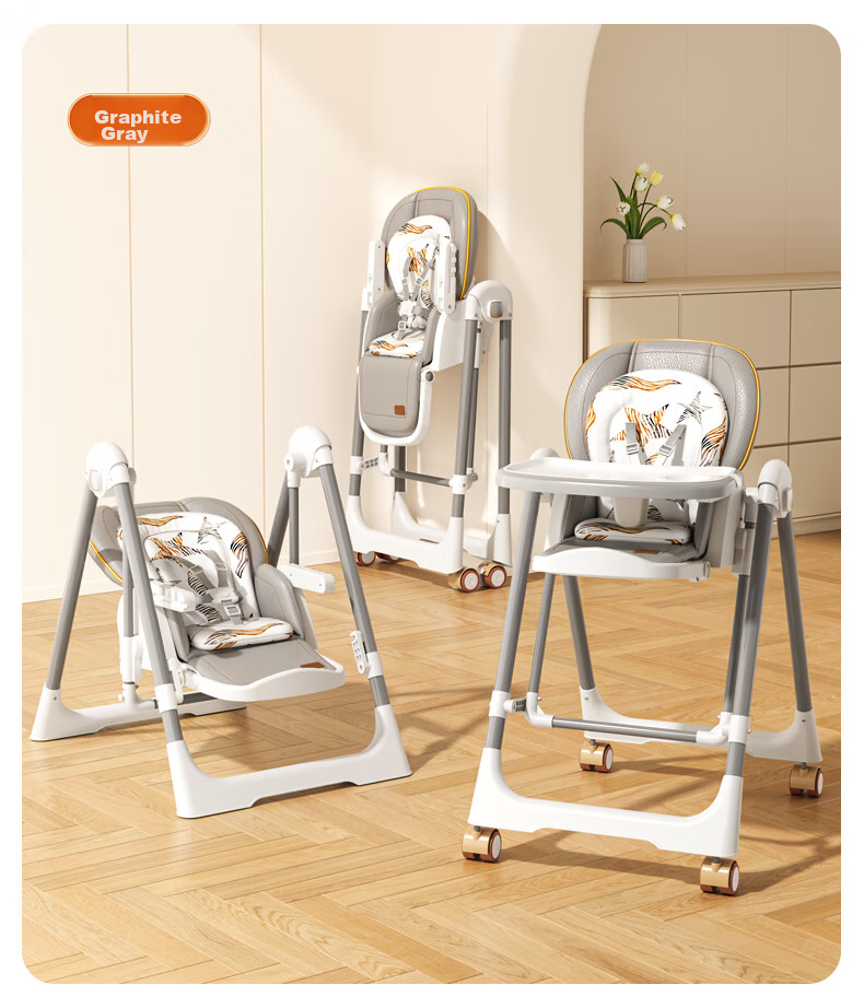 BeBeMorning Baby High Chair, Infant Feeding Chair, Foldable Dining Table And Chair Set, Lightweight Home Use Chair 16