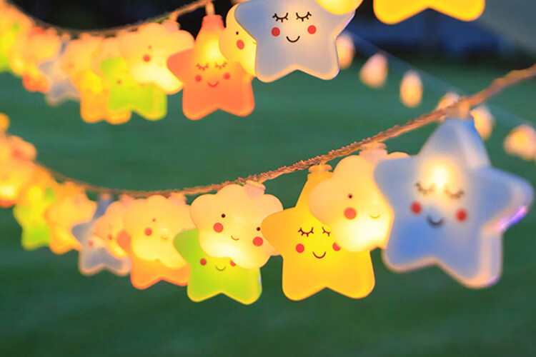 Yanyi Birthday Decoration Lights, Outdoor Stall Atmosphere Lights, 520 Trunk Scene Proposal Setup, Colorful Lights, LED String Lights 27
