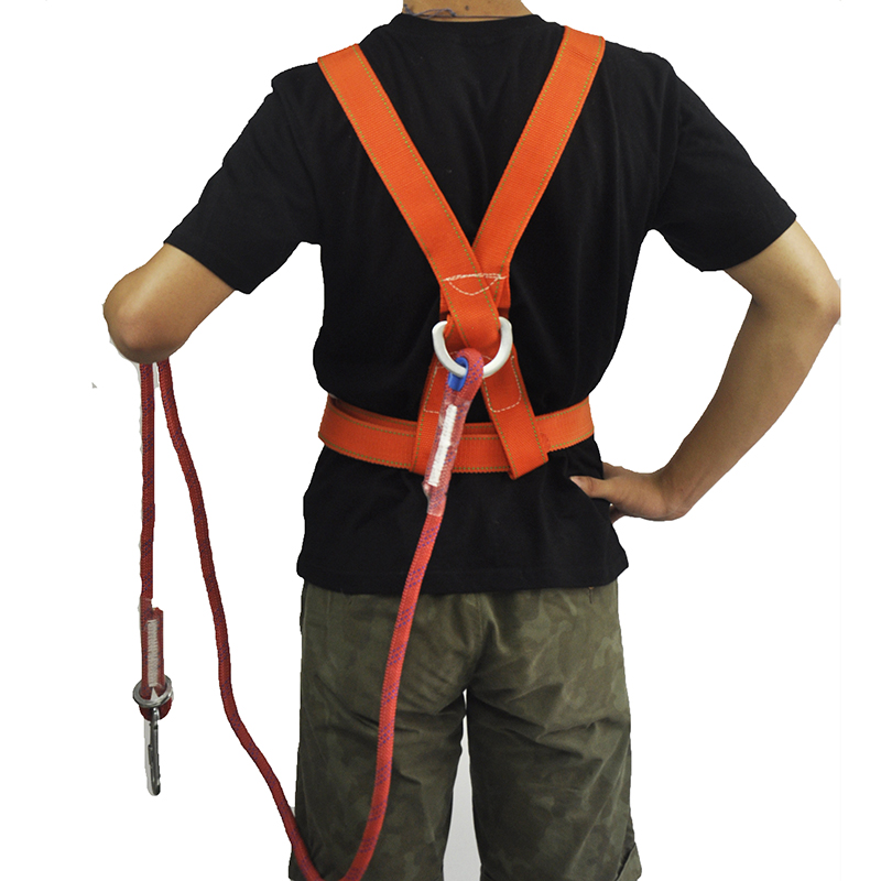 安惠(anhui)双背安全带 三点式单绳小钢钩 高空作业 建筑工地