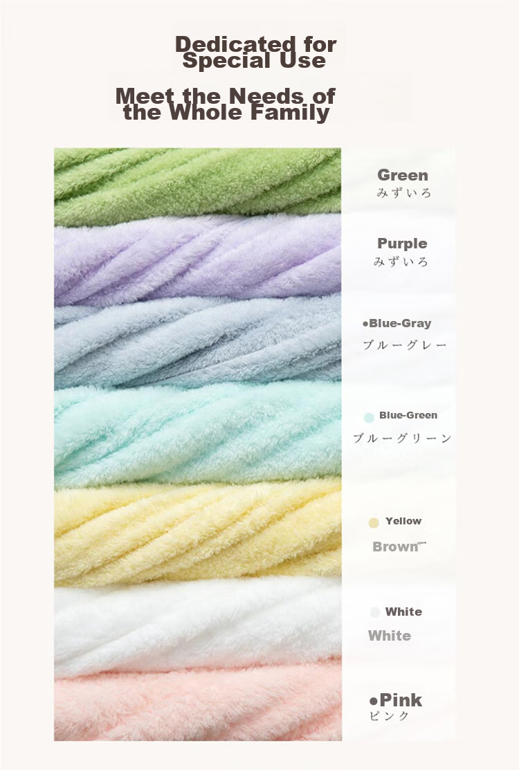 UCHINO Cotton Candy Square Towel, Unbleached Yarn, Pure Cotton Soft Absorbent Face Towel for Children, Blue And Green Color 8