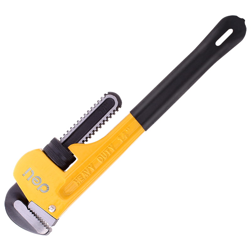 Deli Heavy-Duty Pipe Wrench, Large Opening Pliers, Self-Tightening Hose Clamp Pliers, Water Pump Wrench, 14 Inches