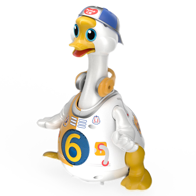 HUILE TOYS, Wobbly Goose Duck Baby Toy, Educational Toy for Boys And Girls Aged 1-3 Years Old, Dancing And Crawling, Birthday And First-Year Gift