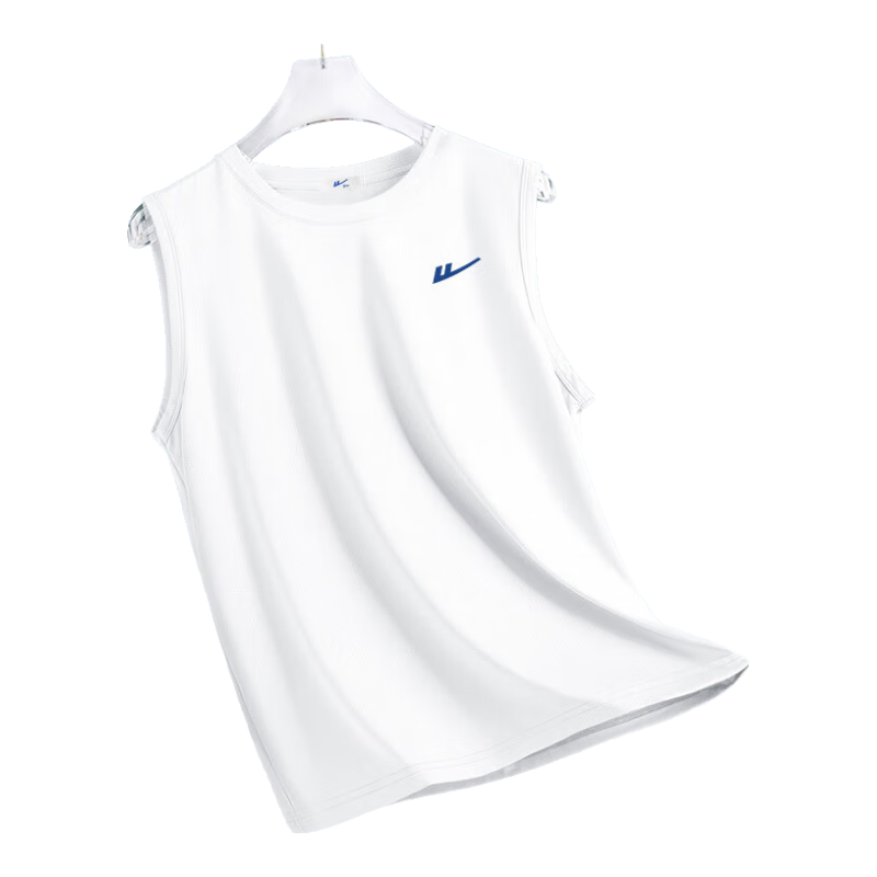 Warrior Vest for Men, Summer Outdoor Sports Sleeveless T-Shirt, Men's Ice Silk Quick-Dry Running Basketball Tank Top, Black, 2XL