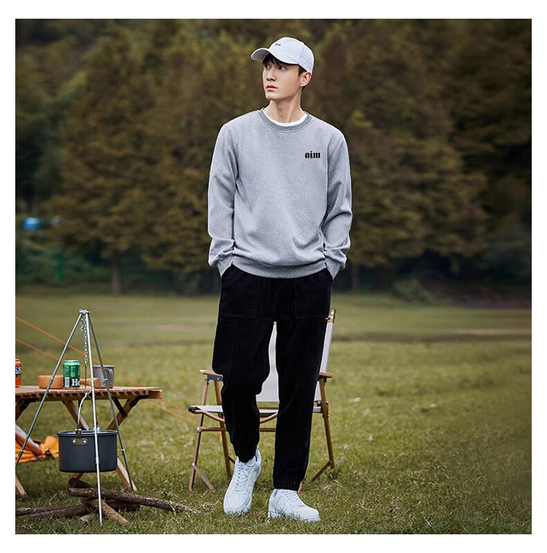 Warrior Sweatshirt for Men, Spring And Autumn Round Neck Sports Casual Jacket, Long-Sleeve Pullover Top for Me 18
