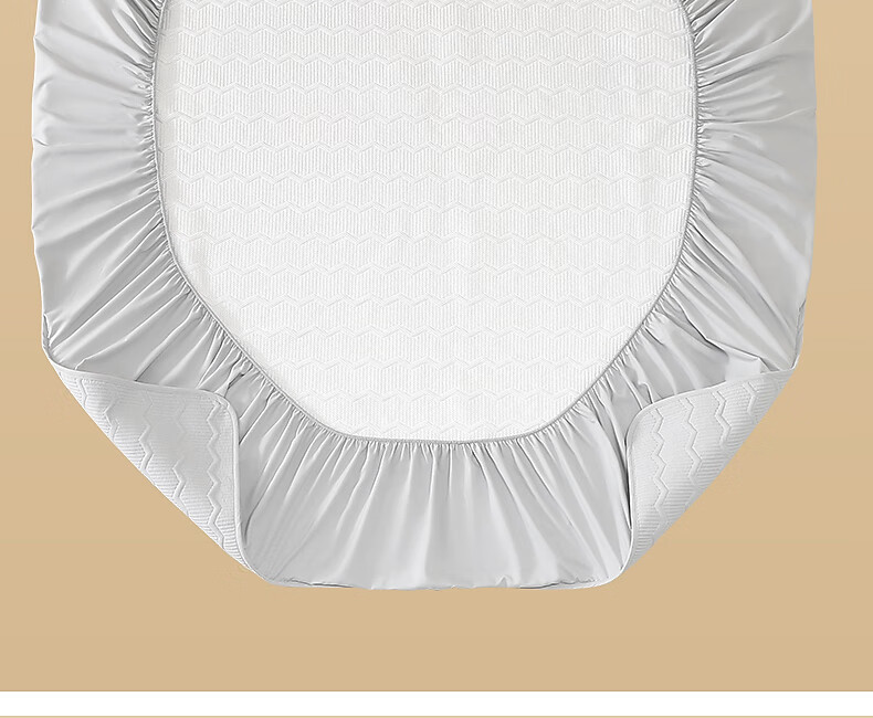 Shuixingjiafang Mattress Pad Dormitory Mattress Antibacterial Anti-mite Aixian Mattress Protector Plain Gray 150cm×200cm 14