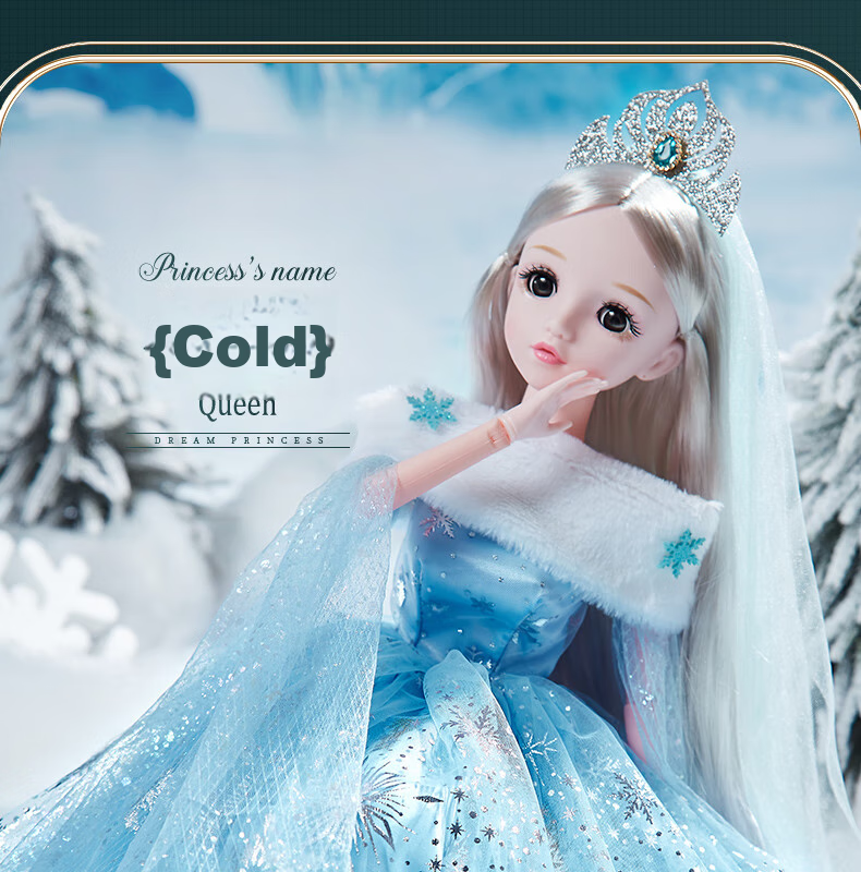 Annagongzhu 80cm Aisha Princess Doll Toy Set, Large Gift Box for Girls, Birthday And Graduation Gift for Childre 8