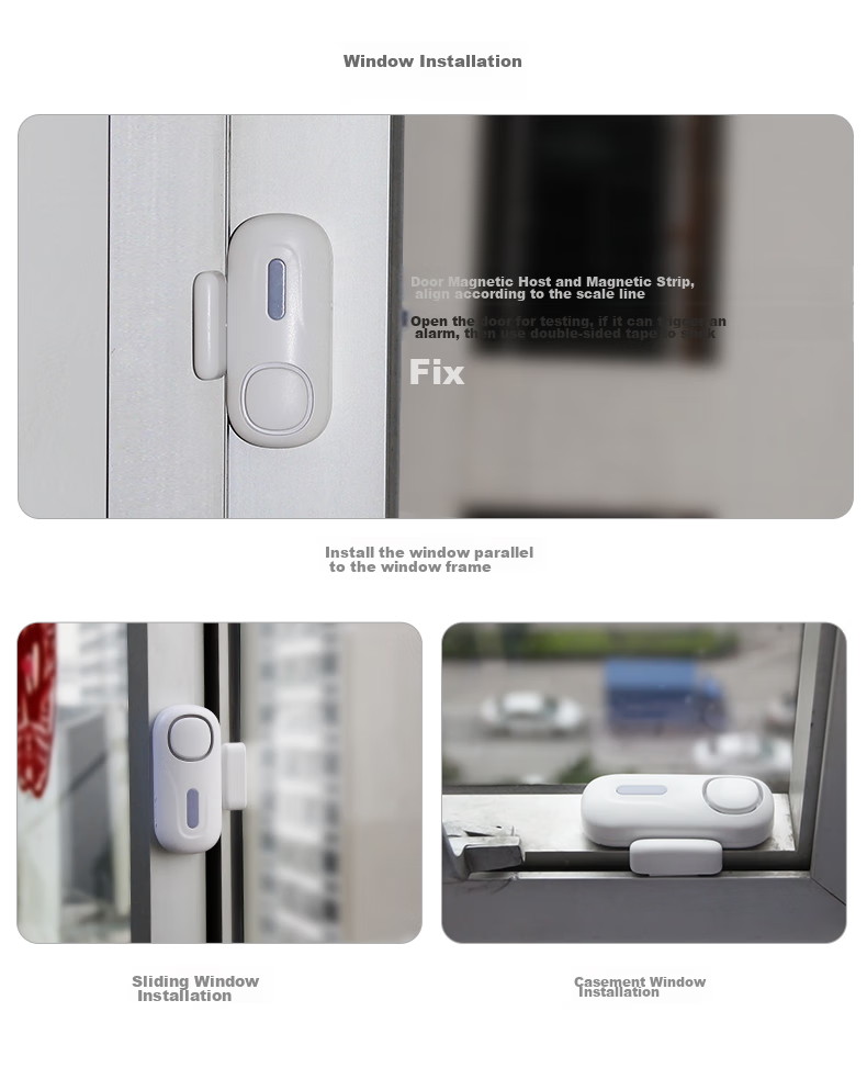 LFang KR-D2 Door Magnetic Alarm, Anti-Theft Alarm for Doors And Windows, Home And Shop Use, Wireless Remote Control Anti-Theft Device for Doors And Windows 26