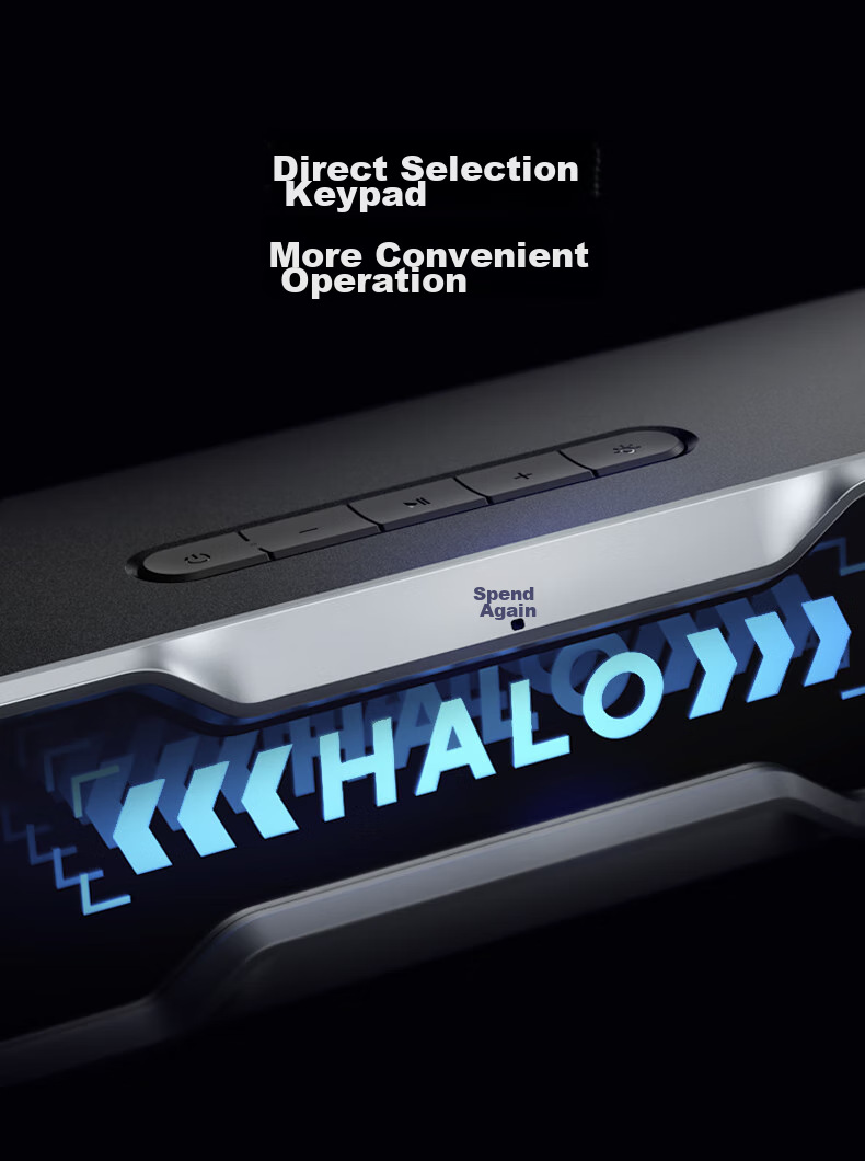 EDIFIER Halo SoundBar Desktop Bluetooth Speaker, High-Fidelity Computer Gaming Speaker, RGB Lighting Effects, Dawn White 13
