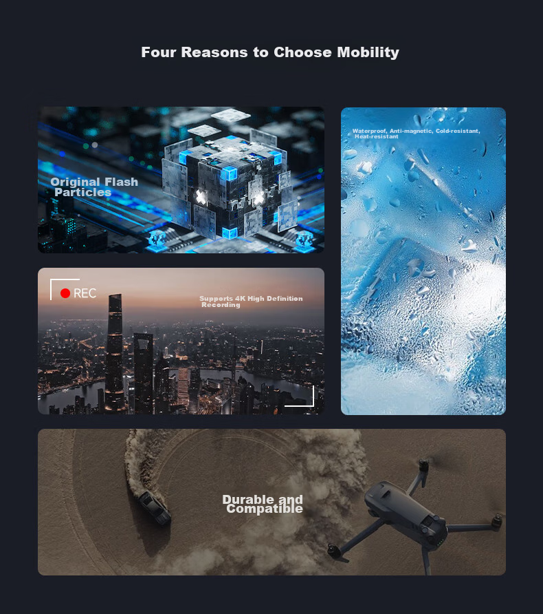 MOVE SPEED 128GB Memory Card TF (MicroSD) Storage Card U3 V30 A1 C10 4K Dash Cam Surveillance Camera Smartphone Tablet Camera Storage Card High-Speed Versio 2