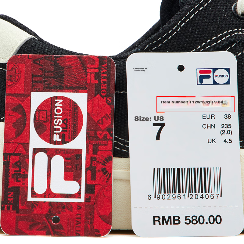 FILA FUSION POP Canvas Women's Sneakers Sports Casual Shoes 26