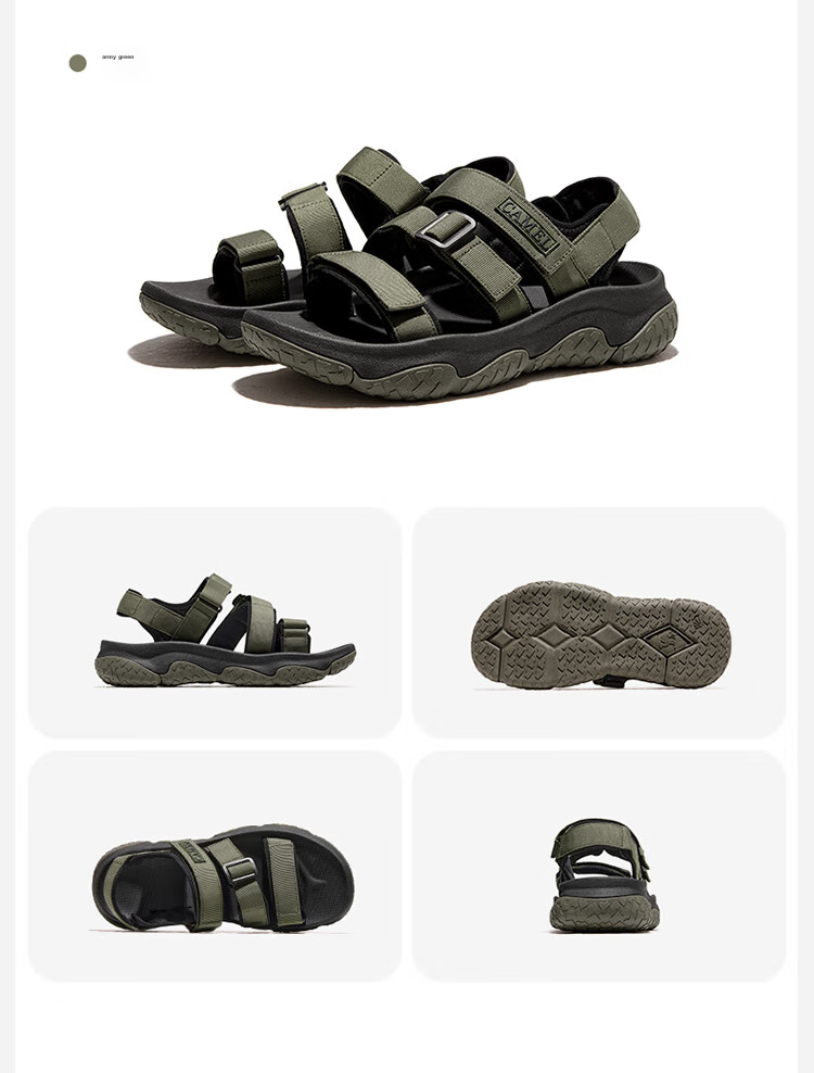 CAMEL Summer Outdoor Velcro Sandals for Men And Women, Quick-Drying Water Shoes for Stream Trekking And Beach, F24B162020 9