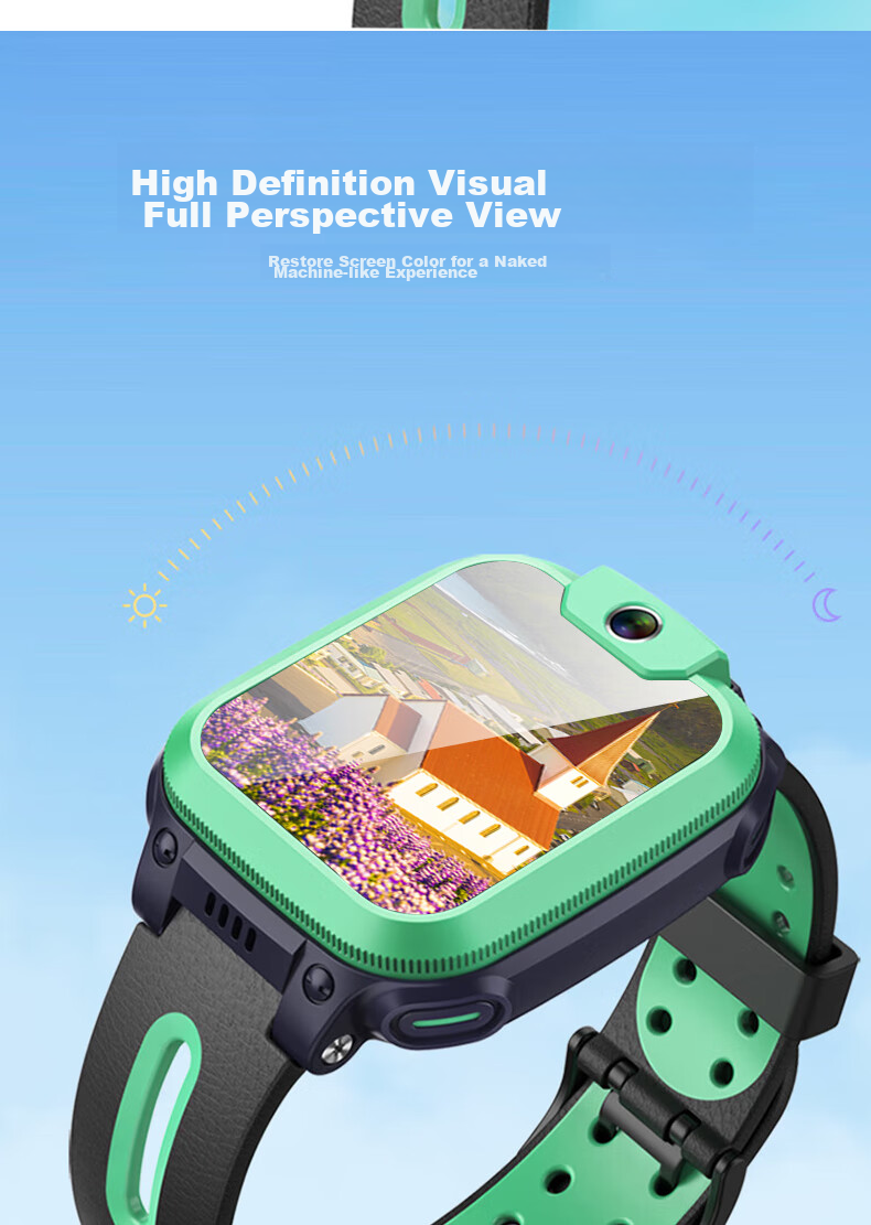 ESCASE [Three-Pack Premium] Xiaotiancai Children's Smartwatch N3/Q1A/Q2A Tempered Glass Screen Protector, Auto-Adhesive, Fingerprint-Resistant Glass Film 7