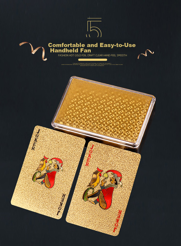 Zihu Texas Hold'em Poker Card Set, PVC Plastic Waterproof Frosted Durable Creative Silver Foil Checkered Guandan Playing Cards 5