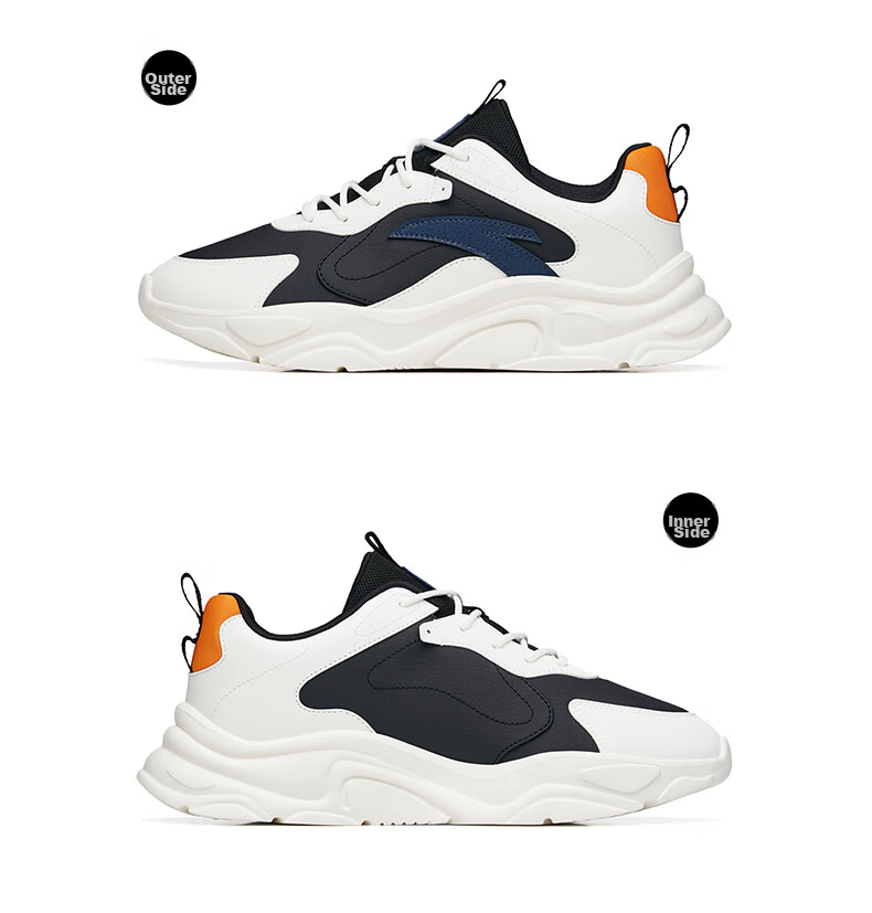 Anta Little Millennium Men's Casual Shoes Summer Mesh Breathable Thick Sole Height Increasing Commuter Dad Running Sports Shoes 53