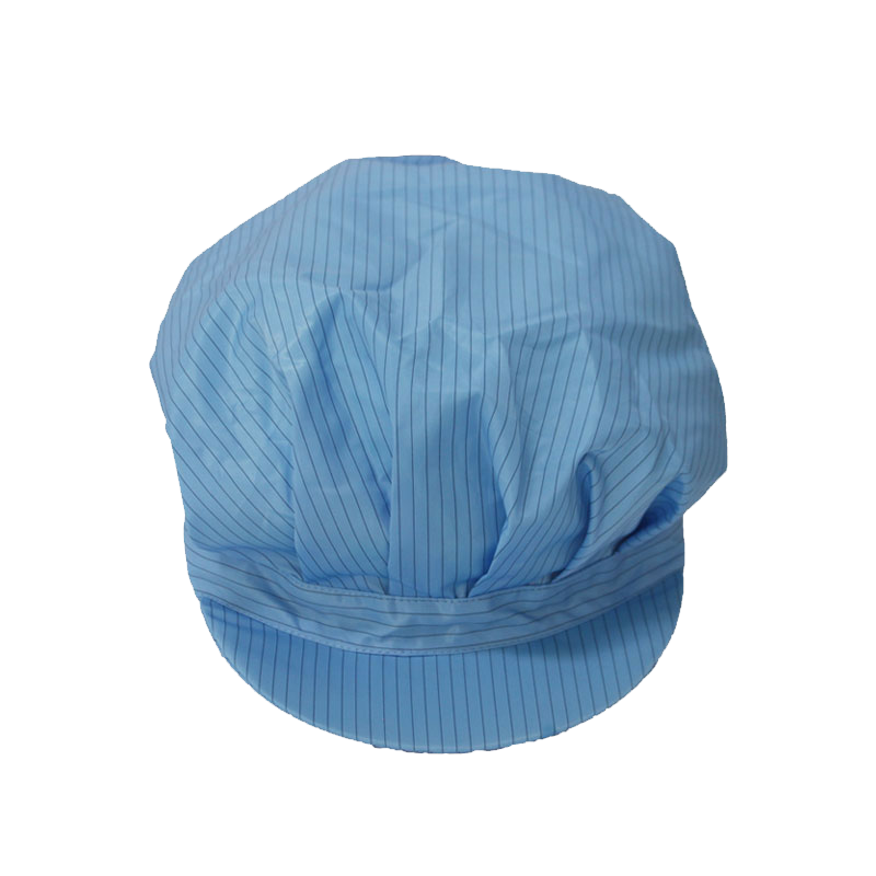 BAIGE Anti-Static Cap, Dust-Free Cap, Workshop Work Cap, Protective Head Cover, Small Work Cap Skylight Style, Blue, Pack of 5, CW851856