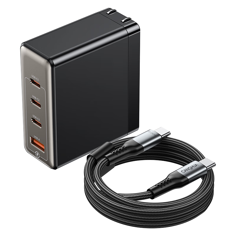 CangHua 100W GaN Charger Set, Multi-Port Charging Head, Compatible with Apple 18/18 Huawei Phones, PD65W Xiaomi Honor Lenovo Laptop Power Adapter
