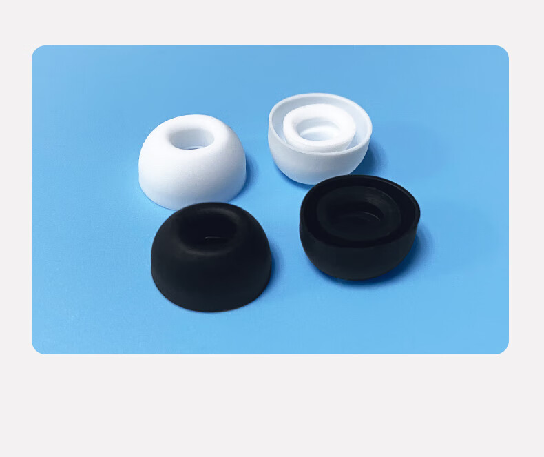 Masentek Earphone Eartips, Compatible with VIVO TWS 2/2e Bluetooth Headphones, Silicone Tips, Soft Earplugs for Sports, Non-Slip Accessories, In-Ear Replacement, Black 11