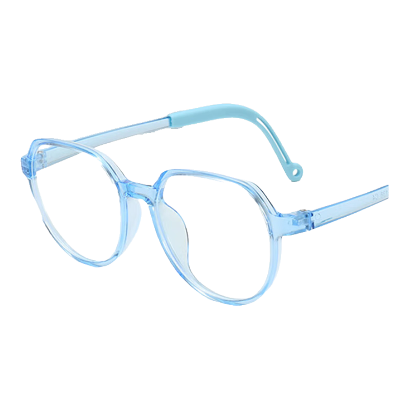 LOVECRAFT Anti-Blue Light C6 Blue Ultra-Light Children's Radiation Glasses, Myopia Protection Glasses, Non-Prescription Glasses for Boys And Girls, Protective Eyewear Frame