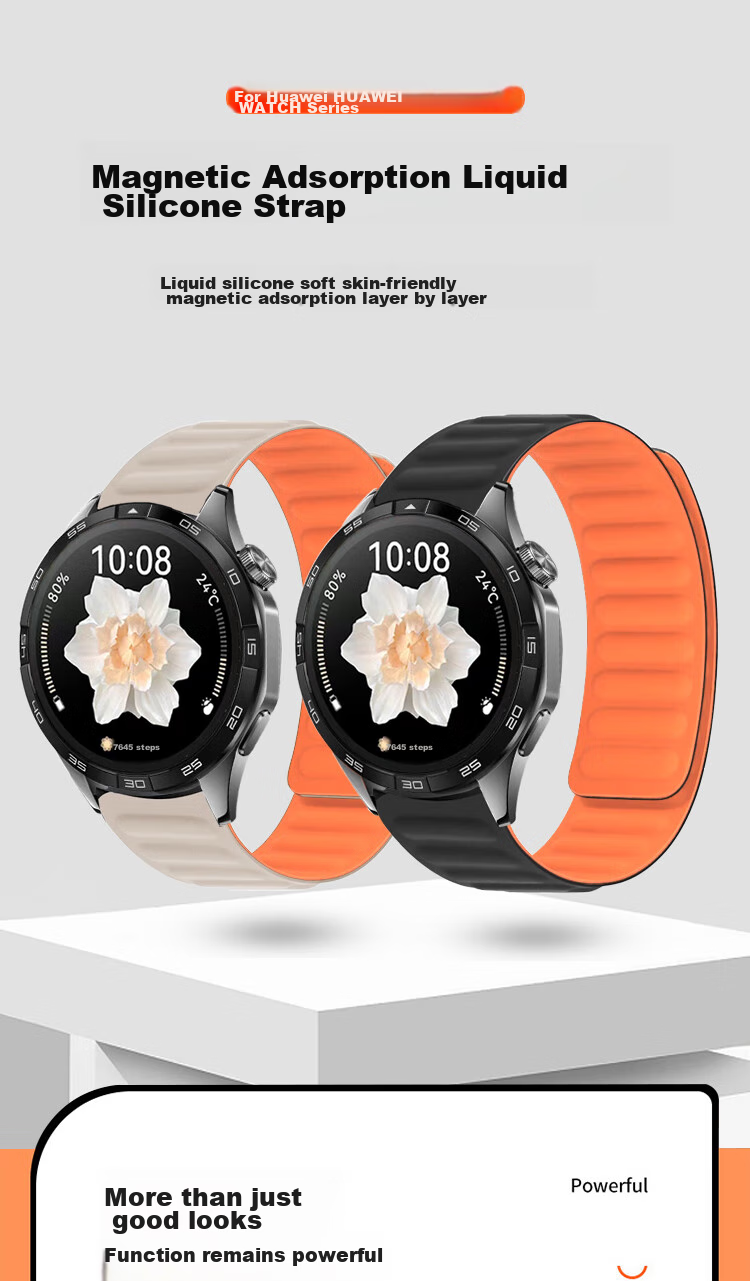 ESCASE Compatible with Huawei Watch GT5 Strap, Watch5/4/Watch3pro/GT3pro Comfortable Band, 4pro/gt2/new Men's And Women's Wristband, 46/48mm Dial, Black 1