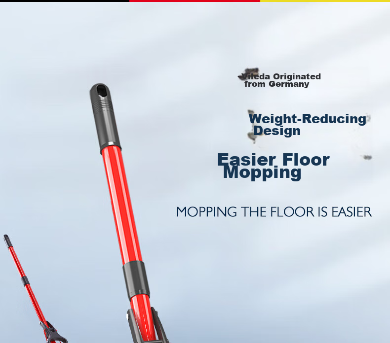 Weilida 28cm PVA High-Density Sponge Mop Head with 1 Handle and 2 Cloths Foldable Hands-Free Cleaning Mop 17
