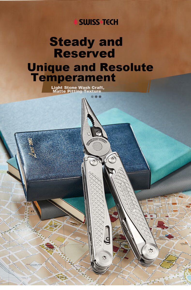 SHEFFIELD Swiss Technology Multifunctional Pliers, Outdoor Folding Knife, Portable Emergency Scissors, Wilderness Survival Equipment 3