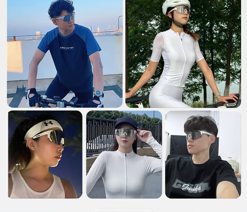 Li-Ning Cycling Glasses, Day And Night Use, Protective Goggles, Windproof Sunglasses, Bicycle Windproof Running Hiking Sports Outdoor 3