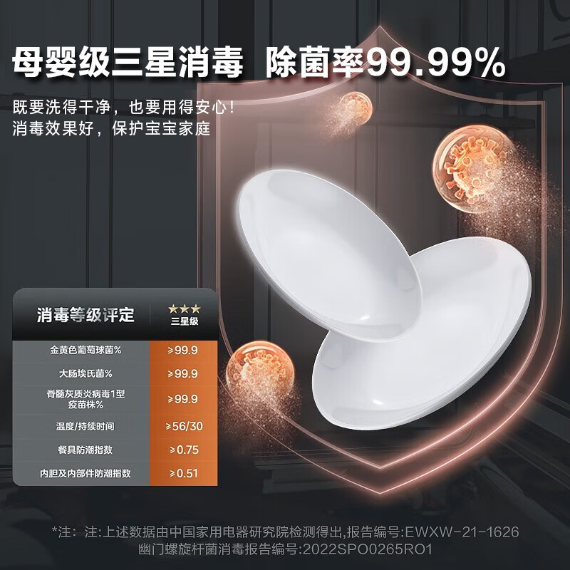 美的（Midea）14套洗碗机RX30 嵌入式家用全自动热风烘干升级三星消毒 三层喷臂智能厨电 洗碗消毒一体 独嵌两用