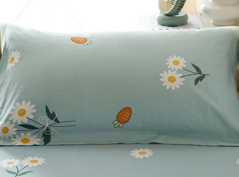Hengyuanxiang 100% Cotton Pillowcase Single Pack Antibacterial Pure Cotton Pillow Cover Single Size 48x74cm Pillowcase for Men And Family Use 2