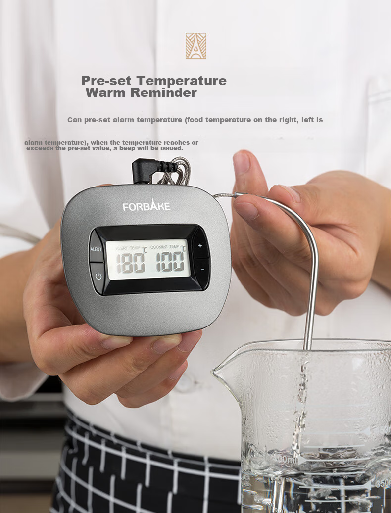 FOR BAKE Probe Oven Thermometer, Food Thermometer, Water Thermometer, Wire Steak Thermometer, Oil Thermometer, Electronic Thermometer 4