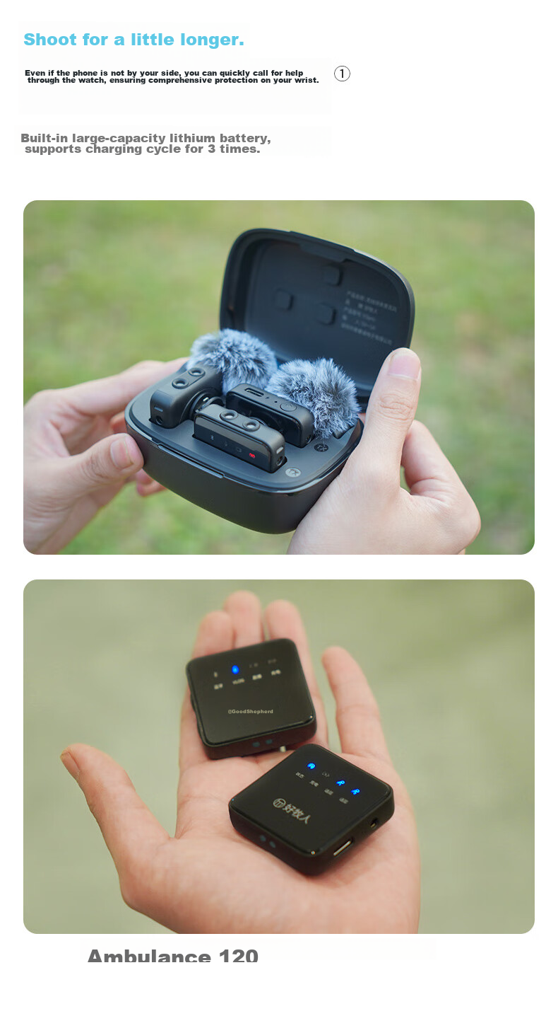 Haomuren Wireless Lavalier Microphone Live Streaming Receiver, Mobile Phone-Specific Recording Device, Sound Card Noise Reduction, Douyin Host Karaoke Video Recording, Small Bee Computer Camera Microphone, One-To 7