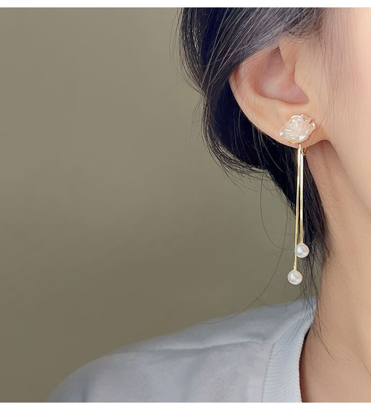 Dijing S925 Silver Full Body Earrings for Women, No Piercing Required, Practical High-End Elegant Bone Earrings Set, No Hole Ear Rings, No Need to Get Ear Piercings 5