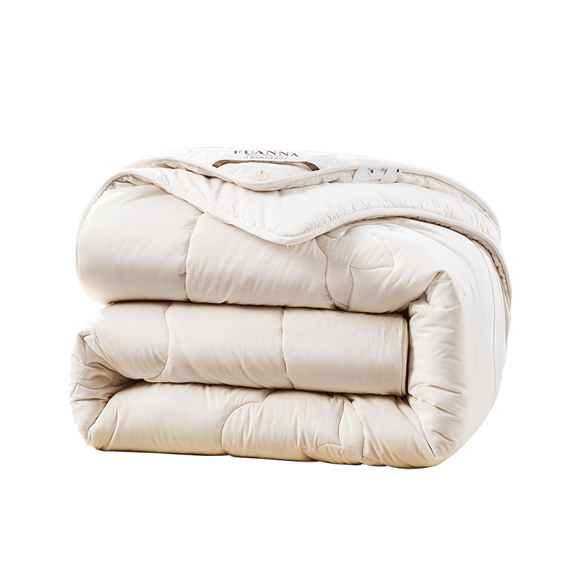 FUANNA 100% Cotton Quilt, Class A Thick Winter Comforter, Pure Cotton Double Bedding, Approximately 9.5 Jin (4.75 Kg), 230*229cm