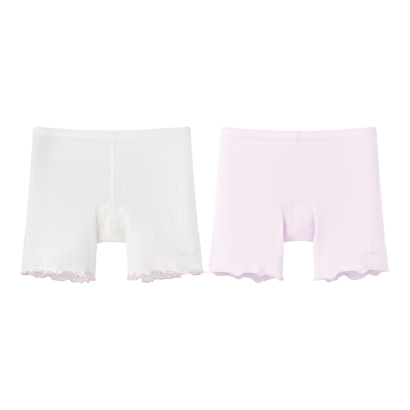 YEEHOO Girls' Safety Anti-Exposure Leggings Four-Season Underwear Boxer Briefs Antibacterial 2-Pack