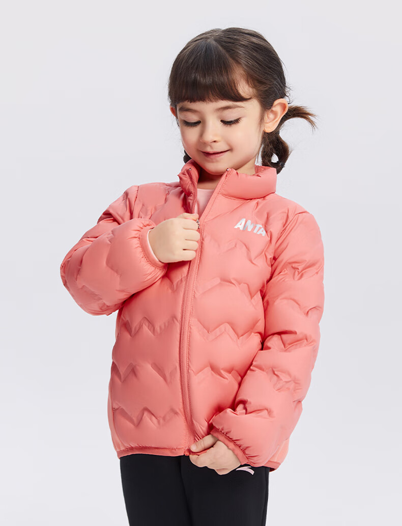 安踏儿童官方旗舰儿童logo轻薄羽绒服童装冬季男童女童小童保暖羽绒服