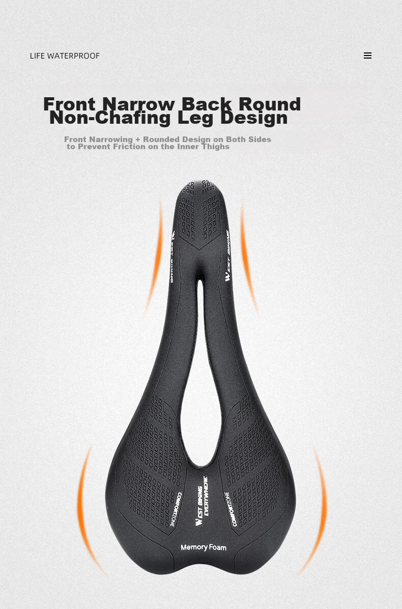 WestBiking Bicycle Seat, Road Bike Soft Seat, Thickened Shock-Absorbing, Hollow Breathable, Cycling Accessory 11