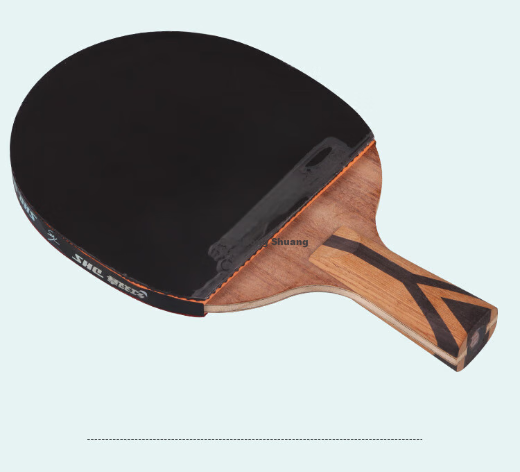 DHS Seven-Star Straight Handle (Beijing Warehouse Fast Delivery + Racket Cover), Table Tennis Paddle H7006, Straight Handle Single Racket 9