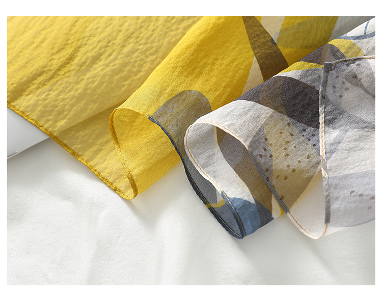 Shanghaigushi Silk Scarf for Women, 100% Mulberry Silk, Spring And Summer Scarf, Gift Box, Mid-Autumn Festival Gift 22