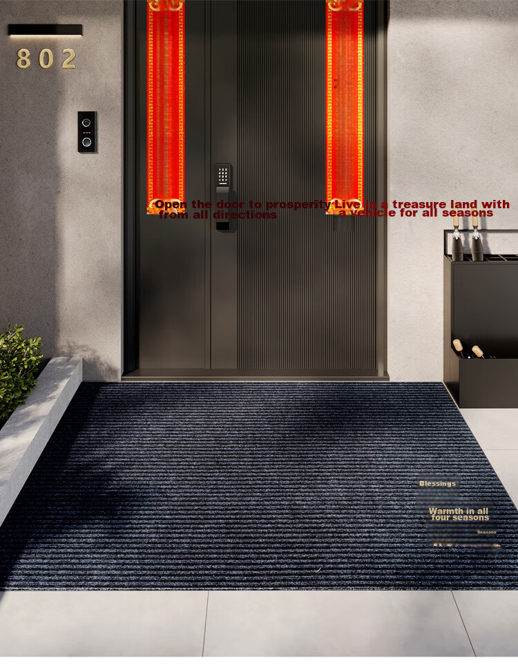 Qiqijia Entrance Door Mat, Non-Slip Doormat at Entryway, PVC Foot Mat, Dirt-Resistant Carpet Doormat, Cuttable Pad 20