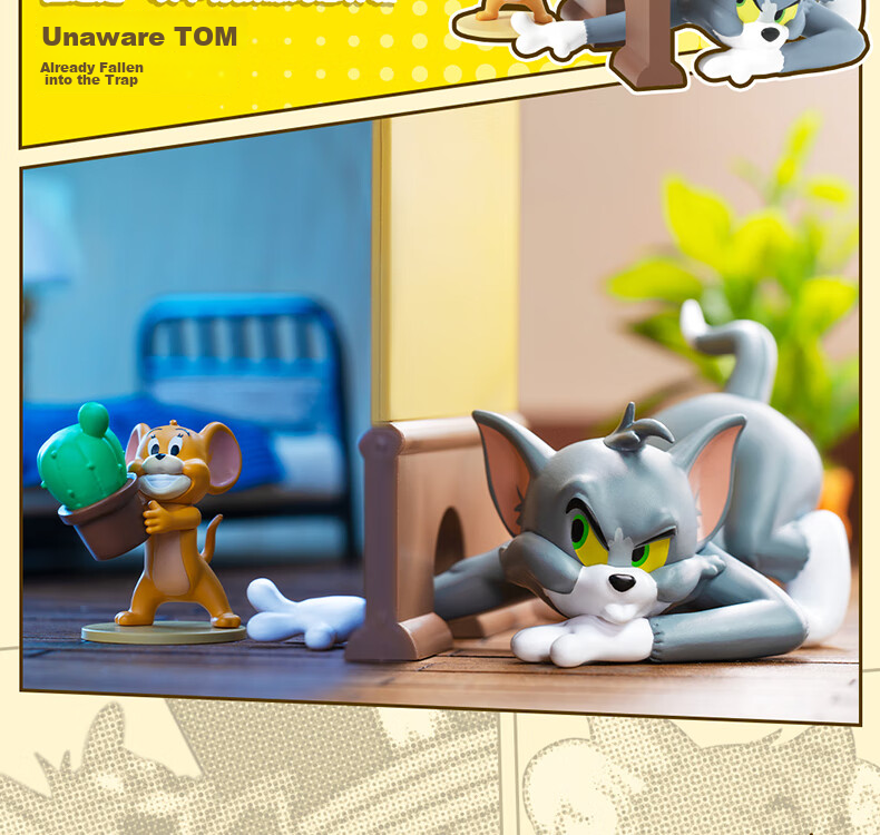 52TOYS TOM&JERRY Cat And Mouse Battle Blind Box Toy Set, 8 Pieces in Total, National Day Gift 9