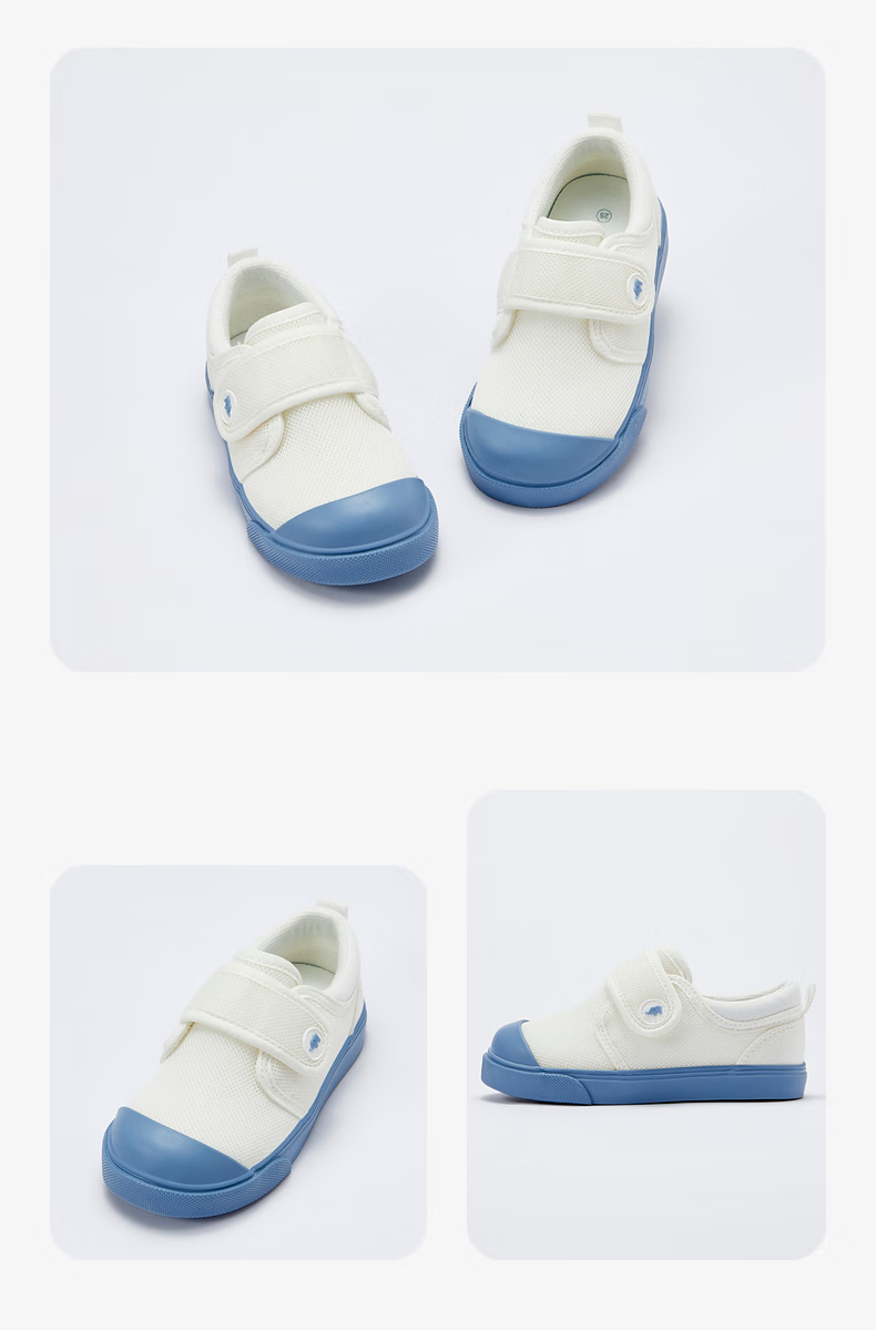 DAVE & BELLA Children's Boys Kindergarten Sneakers Spring Girls Toddler Shoes 2024 Soft-Soled Breathable Kids' Shoes 6
