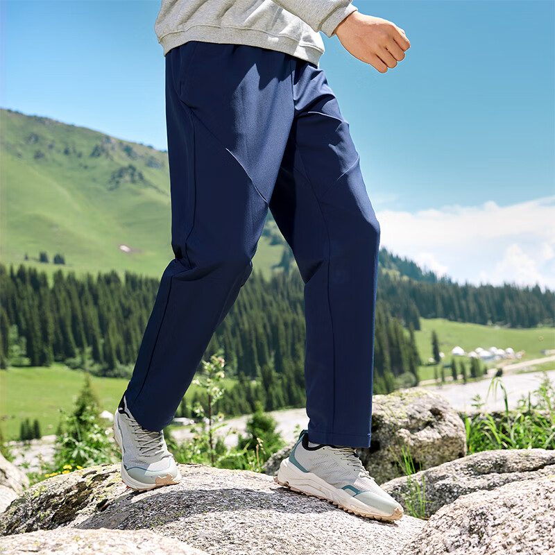 361° Men's Sports Pants, Autumn And Winter Casual Outdoor Running Rain-Proof Fleece-Lined Straight-Leg Trousers, 652444704D-3