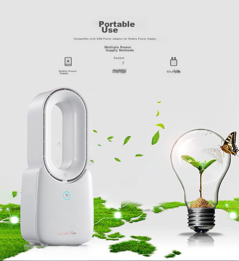 Kewo [Ice Mist Cooling] Desktop Fan Mini Air Conditioner Dormitory Office Ultra-Quiet Home Table Fan Circulating Large Mist Humidifier Bladeless Cooling Device 7
