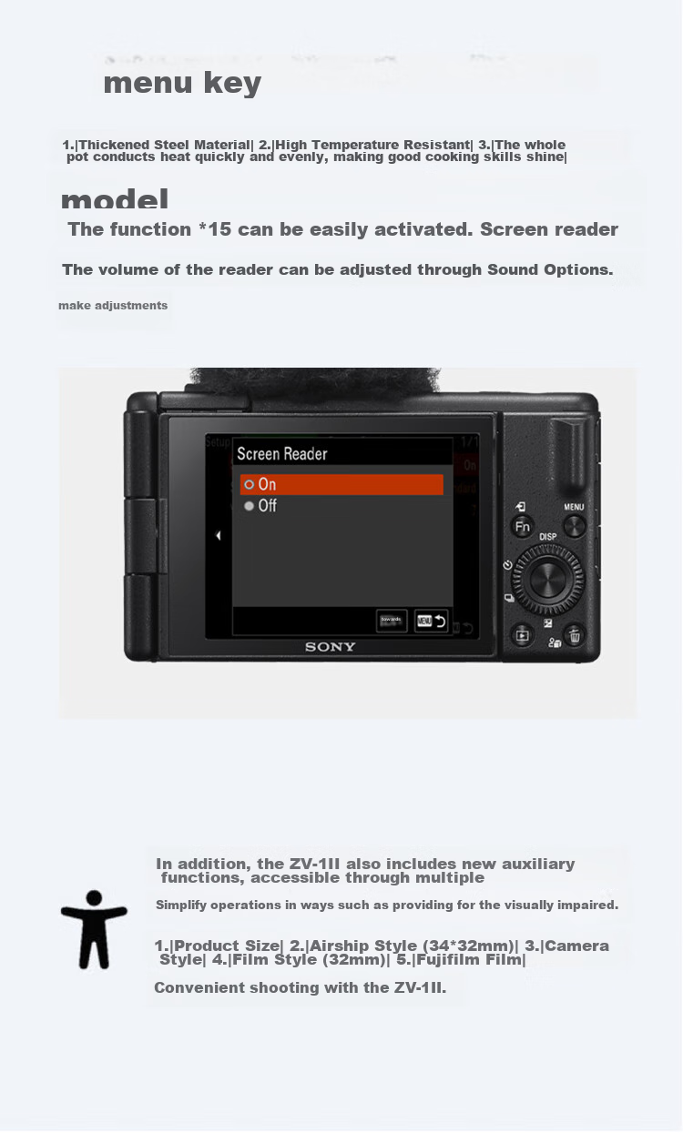 SONY ZV-1M2 Black Pocket Camera + GP-VPT3 Bluetooth Grip + SF-E64A Memory Card + NP-BX1 Battery, 4K Video/Ultra-Wide Shooting Grip Set 29